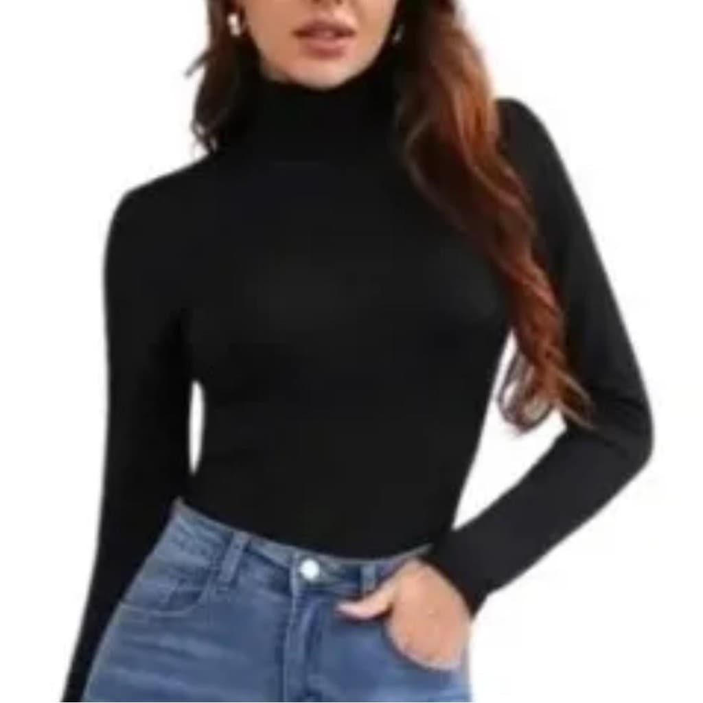 Blusa Feminina Cacharrel Gola Alta Manga Longa  Inverno