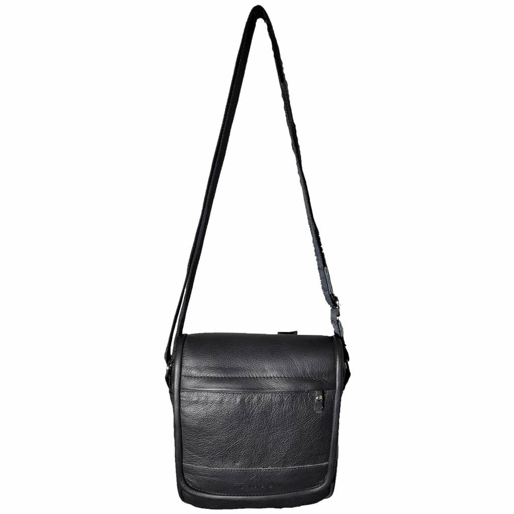 Bolsa Transversal Couro  Veneza - BT01 - Preta