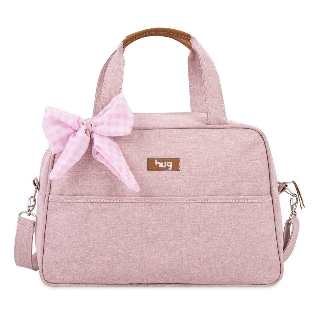 Bolsa de Maternidade Hug Média Mescla Rosa
