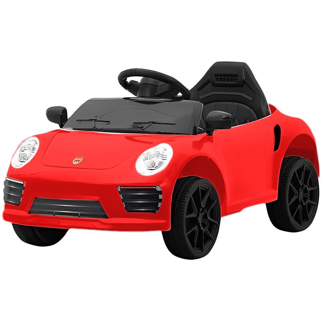 Mini Carro Elétrico Infantil Porsche 12V Controle Remoto Vermelho Esportivo De Passeio - Bang Toys