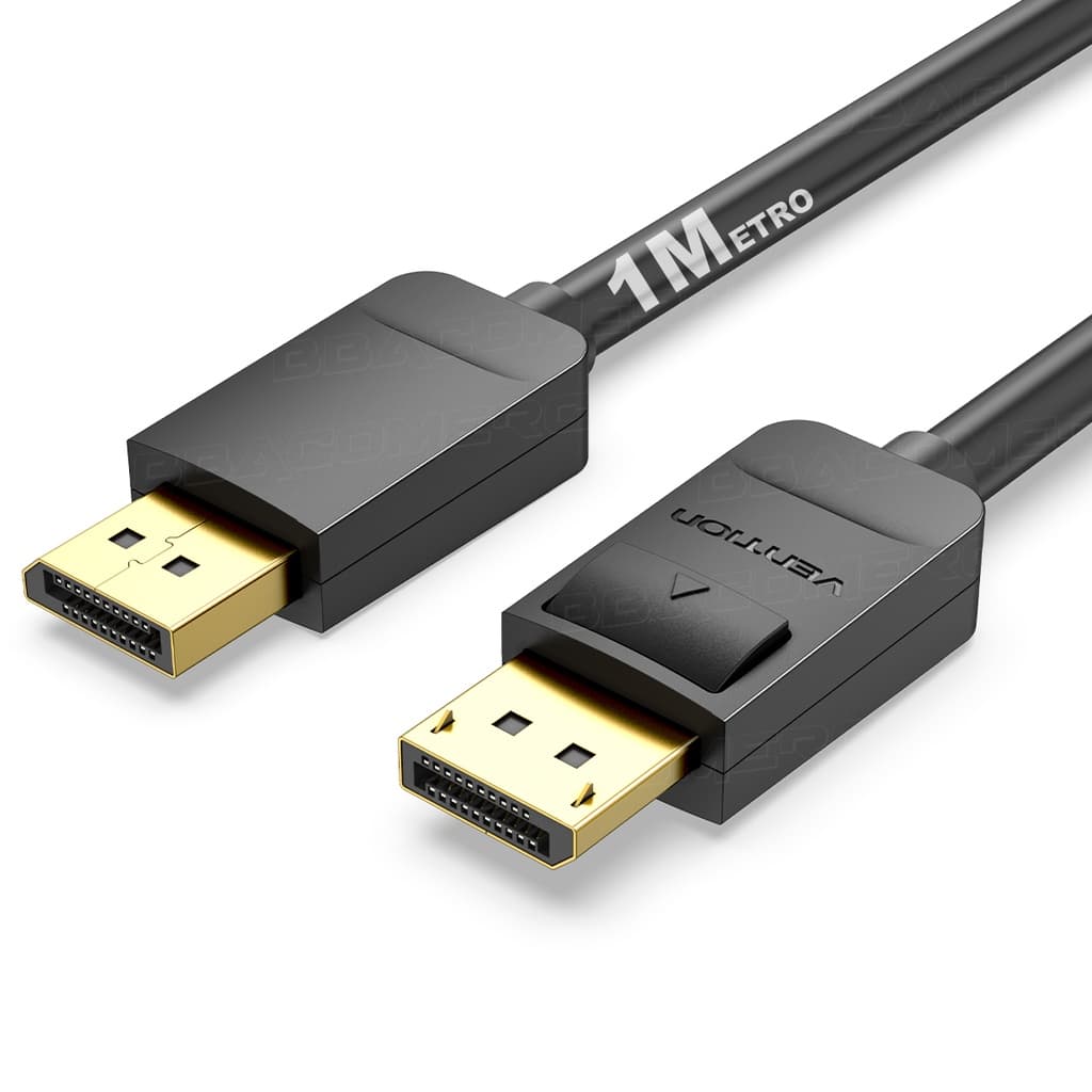 Cabo Displayport macho p/ Displayport macho 4K 144Hz 21Gbps