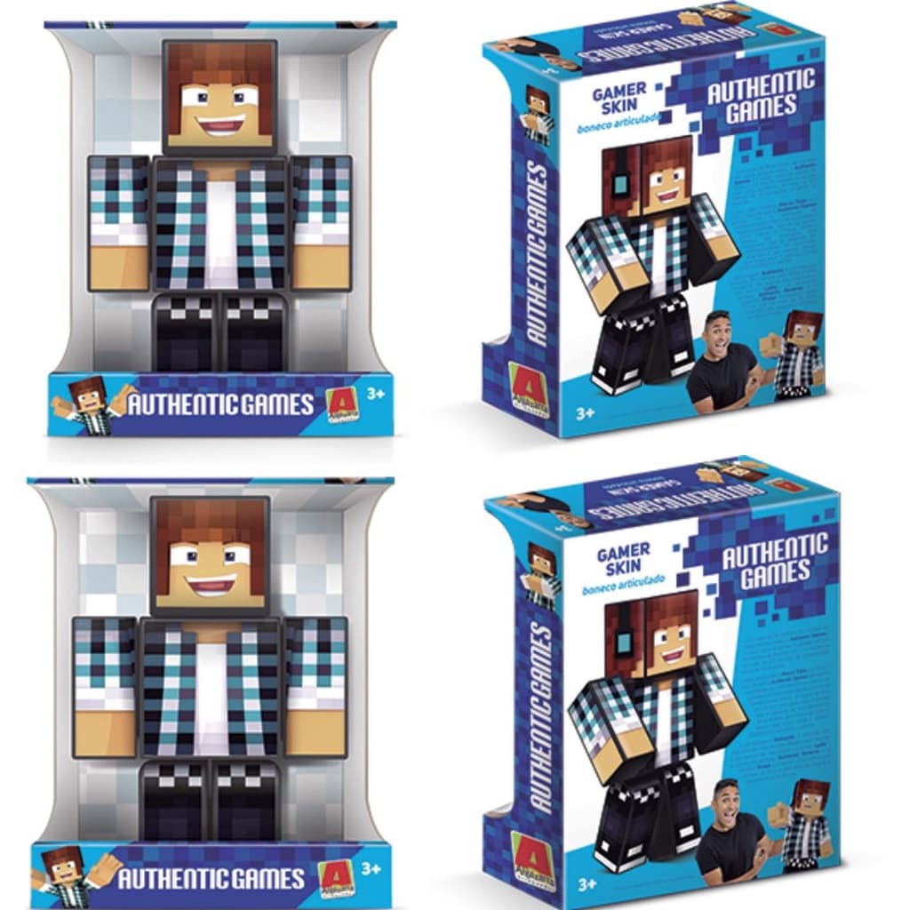 Boneco Youtuber Authentic Games Articulado Algazarra