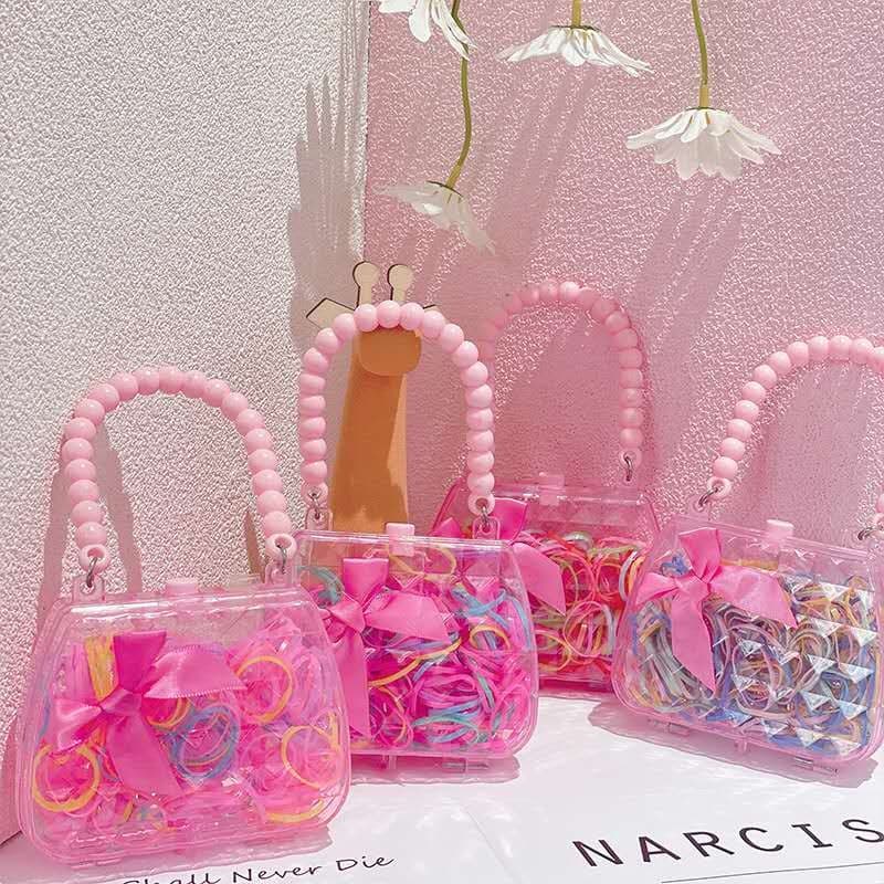 Bolsa de Lacinho Elástico De Cabelo Multicolorido Ifantil Adulto