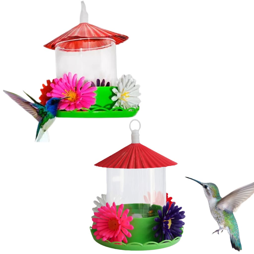 Kit 2 Bebedouro Para Pássaros Beija Flor Grande 750ml Jumbo