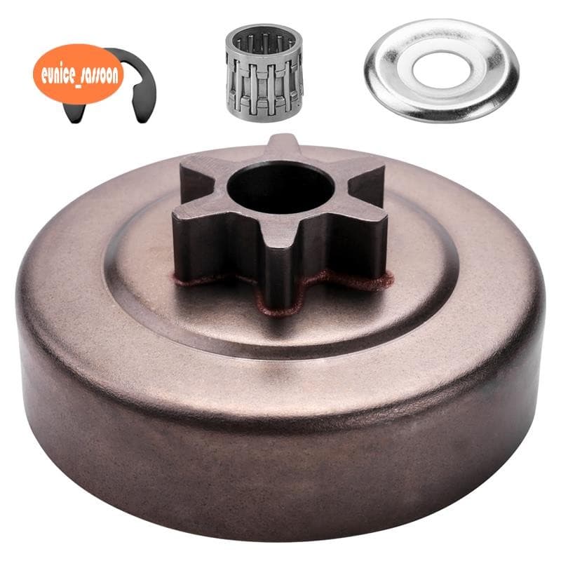 Kit De Arruela De Roda Dentada De Tambor De Embreagem 3/8 6T Para Motosserra 017 018 021 023 025 Ms170 Ms180 Ms210 Ms230