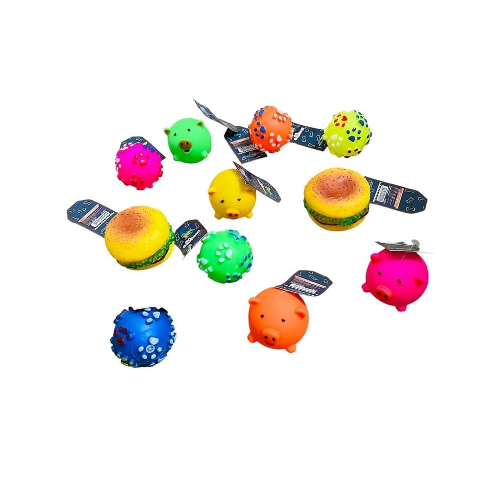 Mordedores Pet P/ Cachorros Cães Pets Brinquedos Sortidos Borracha Sortidos Filhote Adulto