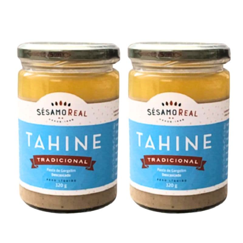 Tahine  Pasta de Gergelim Vegano Sésamo Real  320g   2 Potes