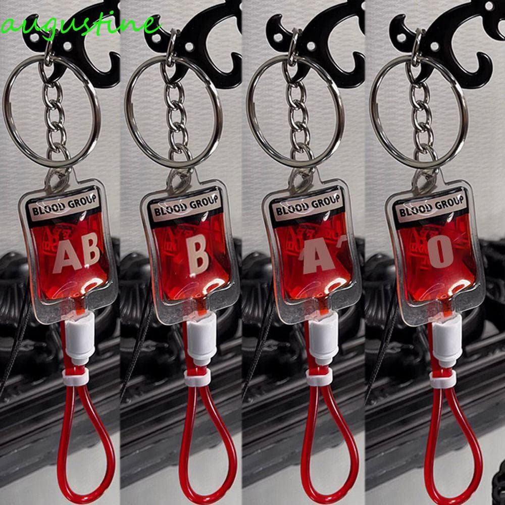 Pingente De Bolsa De Sangue AUGUSTINE , Chaveiro Exclusivo De Plasma AB Tipo ,