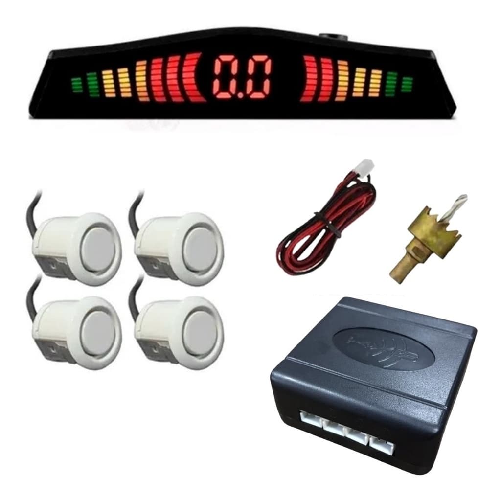 Sensor De Ré -sensor De Estacionamento kx3 Eco Branco