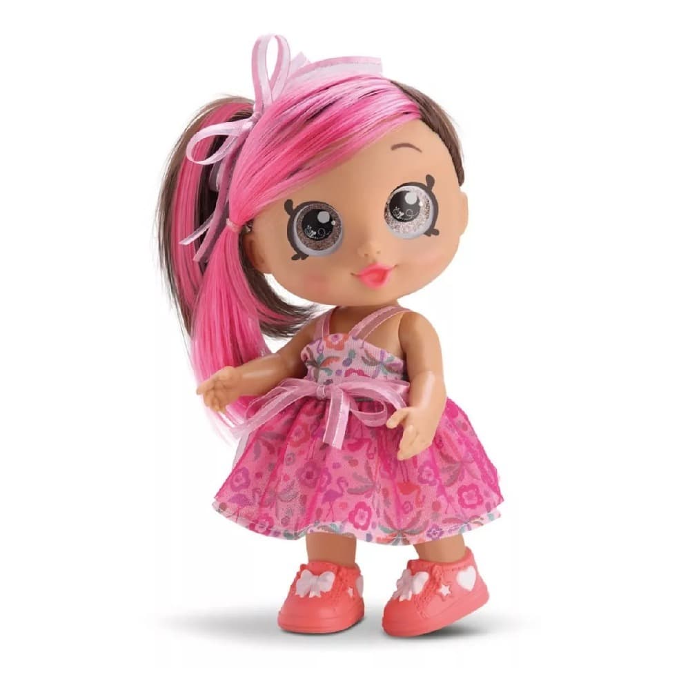 Boneca fashion com acessórios Olhos grandes Alexis Brave girls Bee Toys Brinquedos 767 Vinil 34cm
