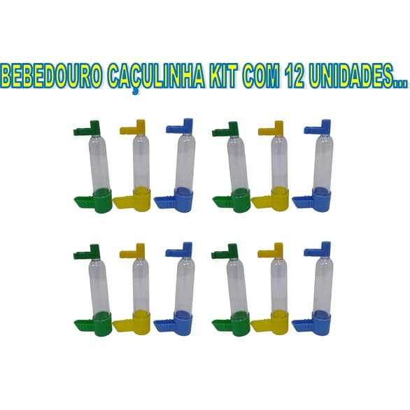 BEBEDOURO CAÇULINHA AVES PASSAROS KIT COM 12