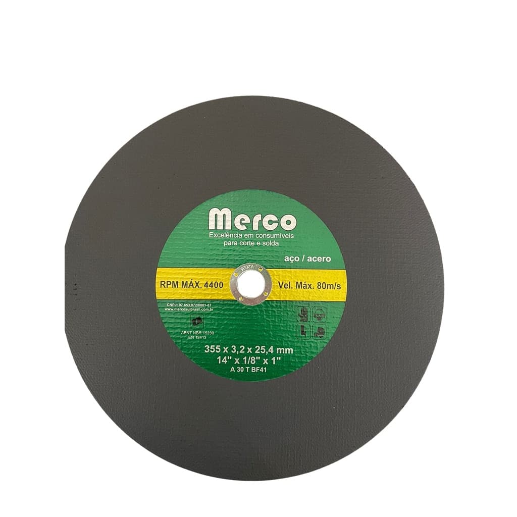 DISCO DE CORTE 14 (14 X 3,2 X 25,4 MM ) MERCO