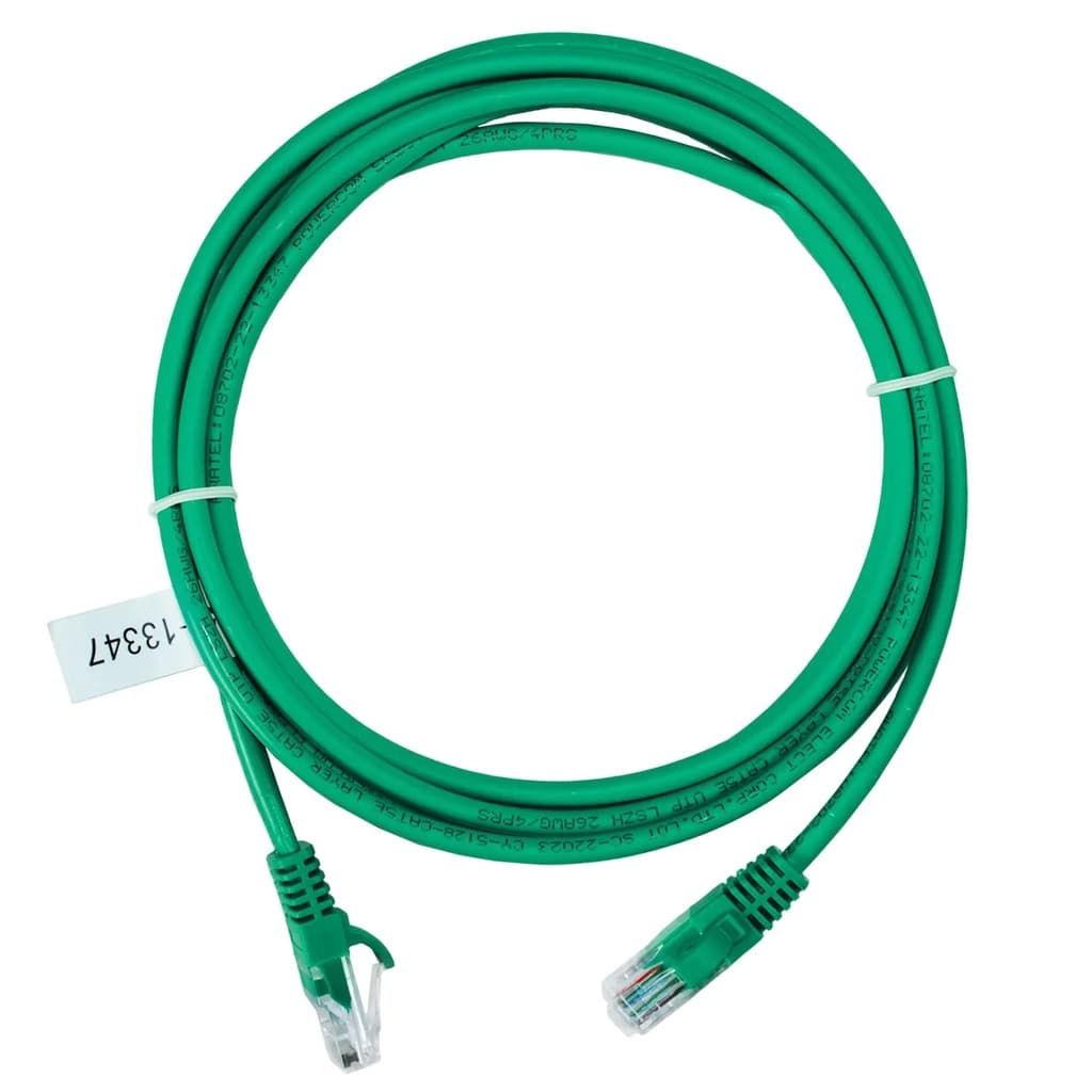 Cabo de Rede Patch Cord RJ45 Cat5e Verde 1,50m Data Conect