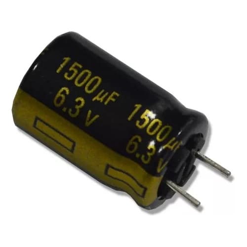 Kit Com 10 Capacitor Eletrolítico 1500uf 6.3v 10x16mm