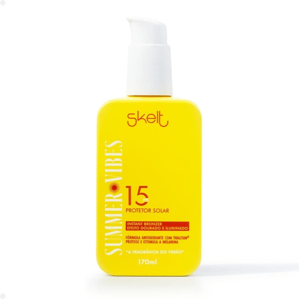 Protetor Solar Skelt Summer Vibes 15FPS Instant Bronzer 170ml