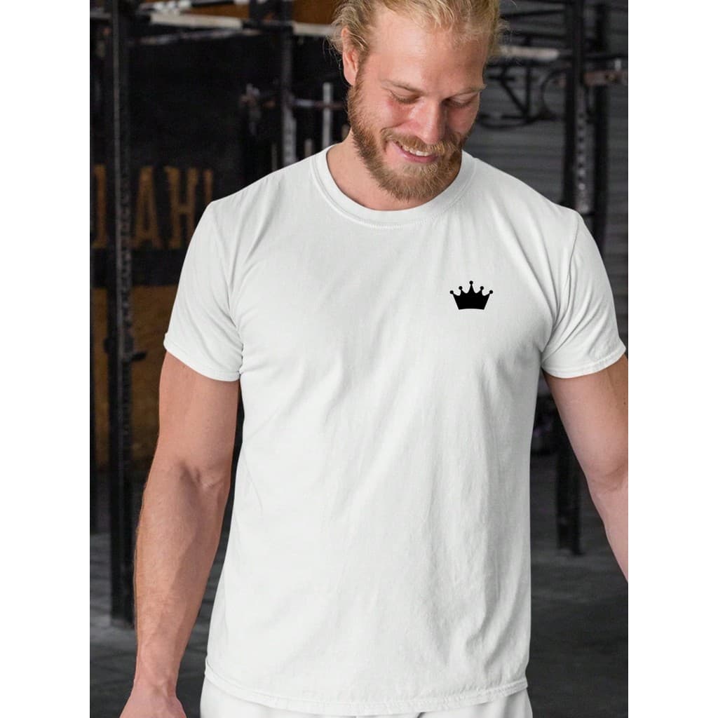 Camiseta Masculina Estampa Coroa 100% Algodão 30.1 Premium Envio Imediato