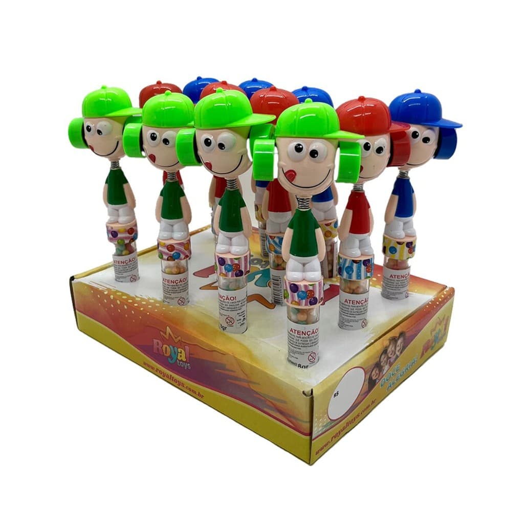 Boneco Malukinho Com Confeitos Tutti Frutti cx 12 uni