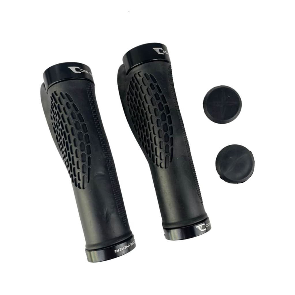MANOPLA MTB HM204 CONFORT C/ANEL ALUMINIO PRETO