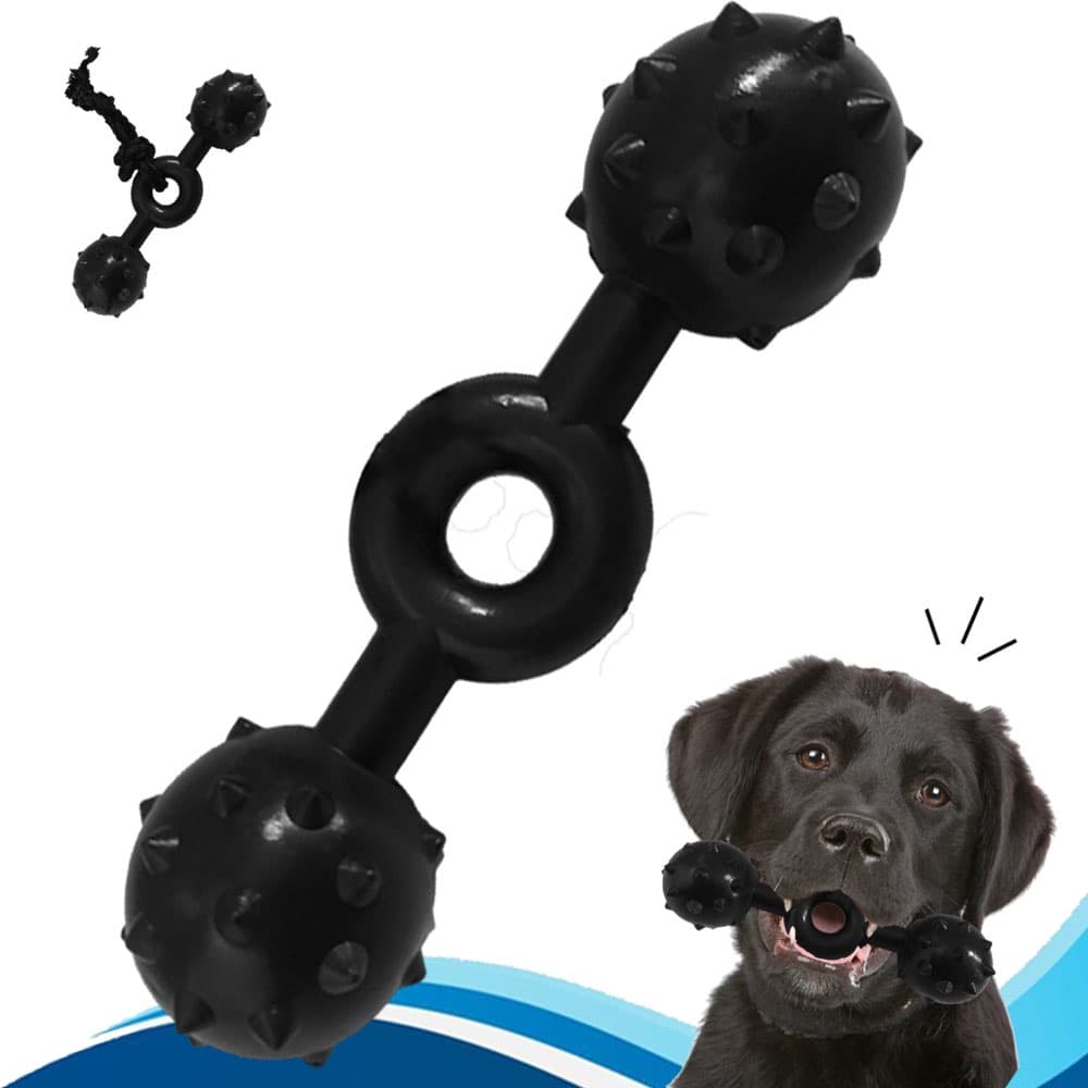 Halter Mordedor Cães Brinquedo para Cachorro Resistente Black