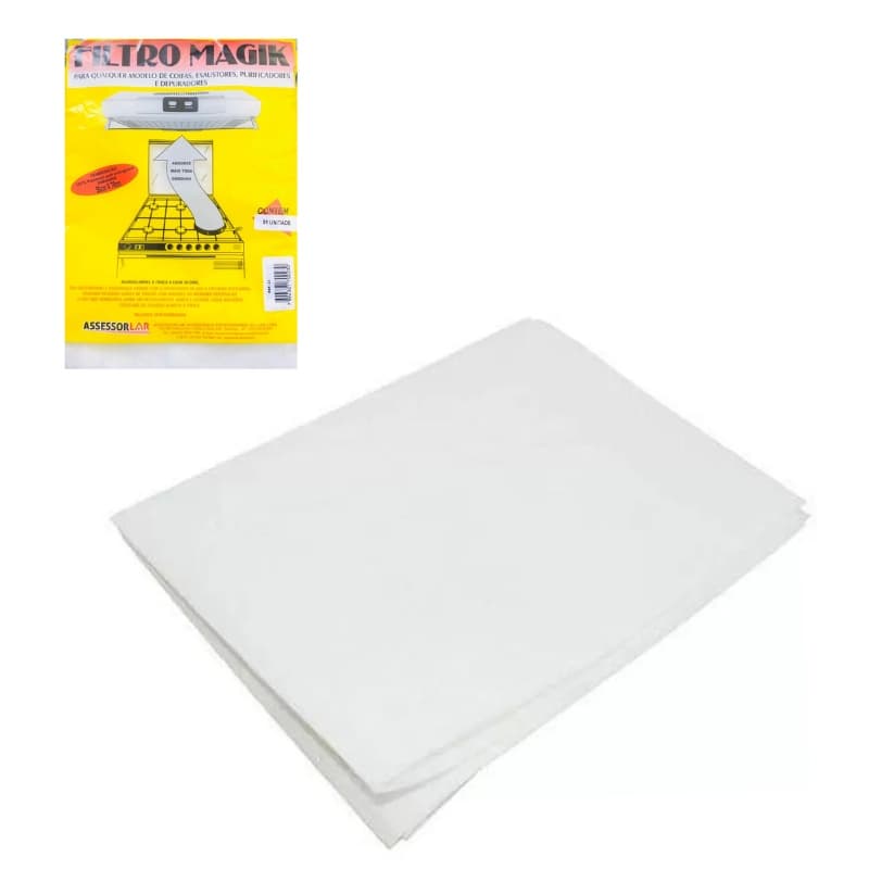 Filtro Branco Para Exaustor E Coifas Diversas 37x23cm