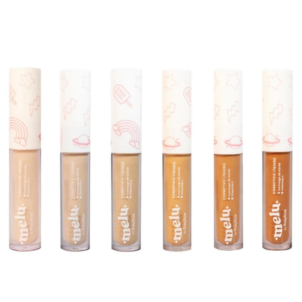 Corretivo Líquido Melu By Ruby Rose Facial 3,5ml Vitamina E