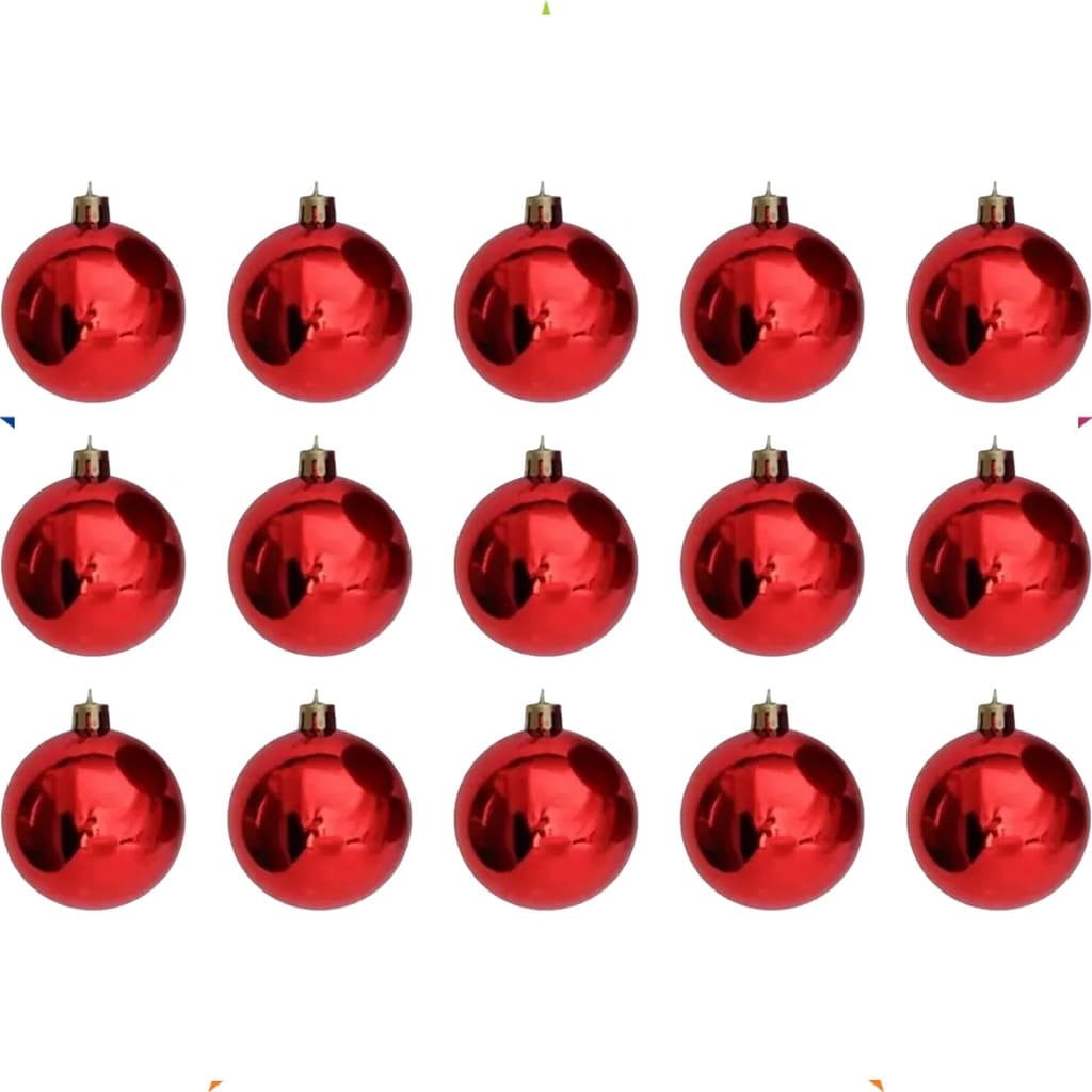 Bolas de Natal Lisa Brilhante C/15 Bolas 3CM P10030 - Chibrali