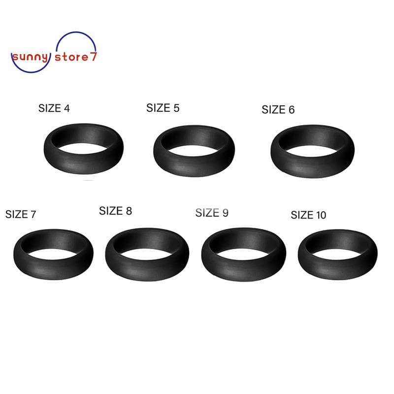 5,7mm Popular Para Homens Anéis De Silicone Mulheres Anel Casamento Esportes Ao Ar Livre Anelx2