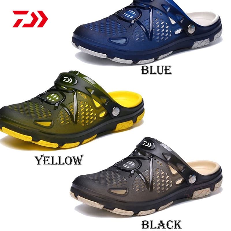Daiwa Summer New Men's E Sapatos De Pesca Femininos Masculinos De Verão Novos Buraco Grande Durável