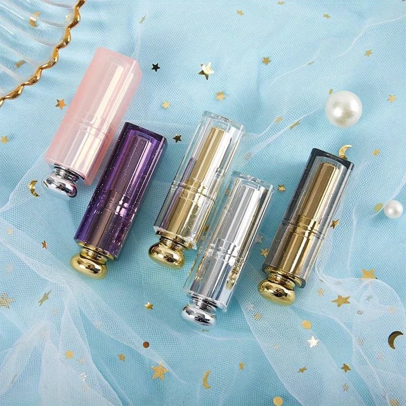 Tubo De Batom Vazio Frasco Cosmético Forma Quadrada DIY Bálsamo Labial Recipiente De Maquiagem Para 9mm