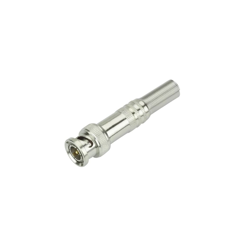 Kit 10 Conector Bnc Com Mola Macho Para Cftv Camera