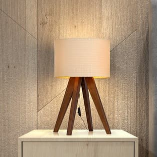 Abajur De Mesa Luminária Sala Quarto e Decoração Com Cúpula Madri
