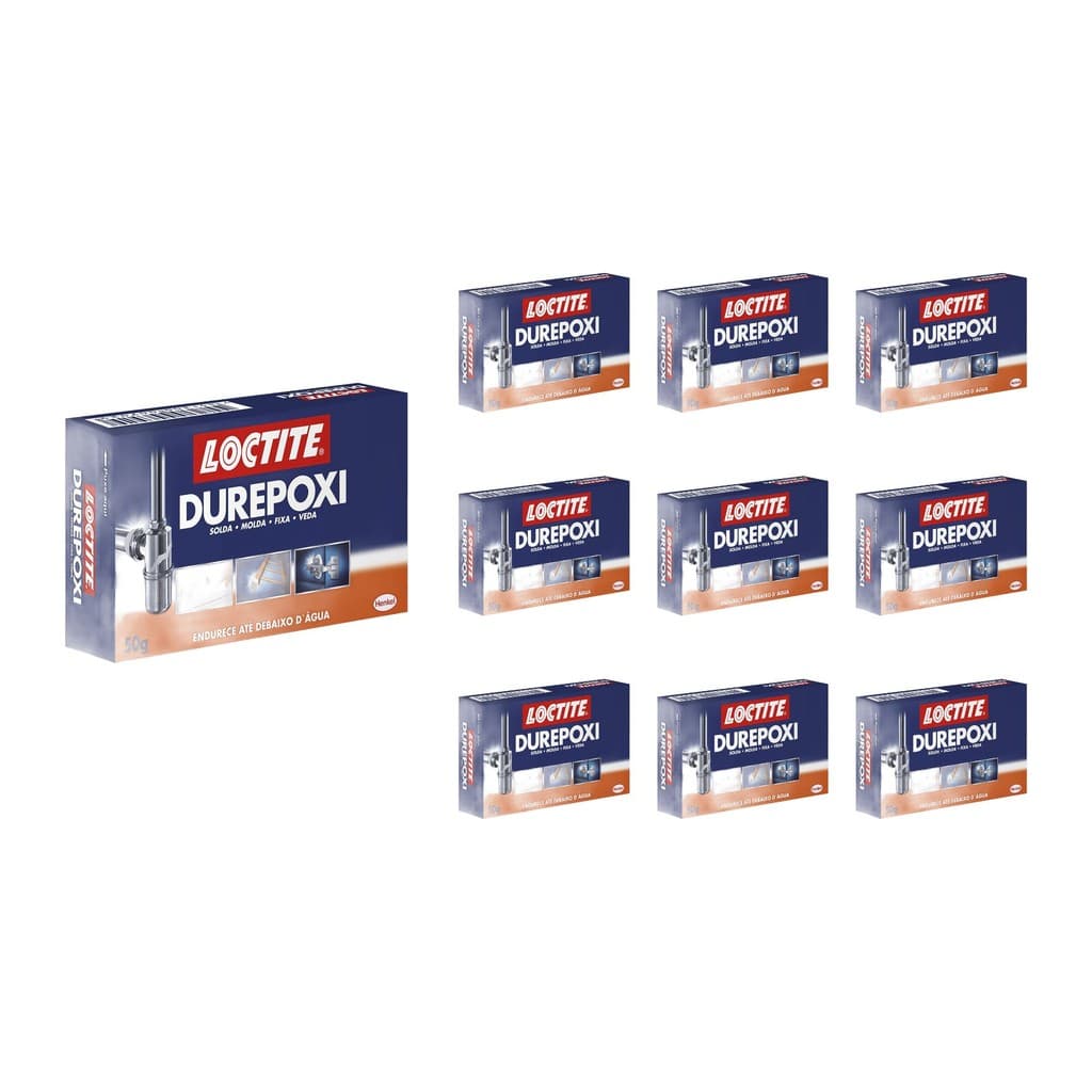Kit com 12 Colas Loctite Durepoxi 50g