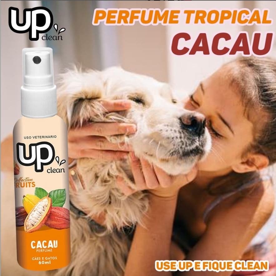 Perfume Tropical Cacau 60ml para Cachorro UP Clean