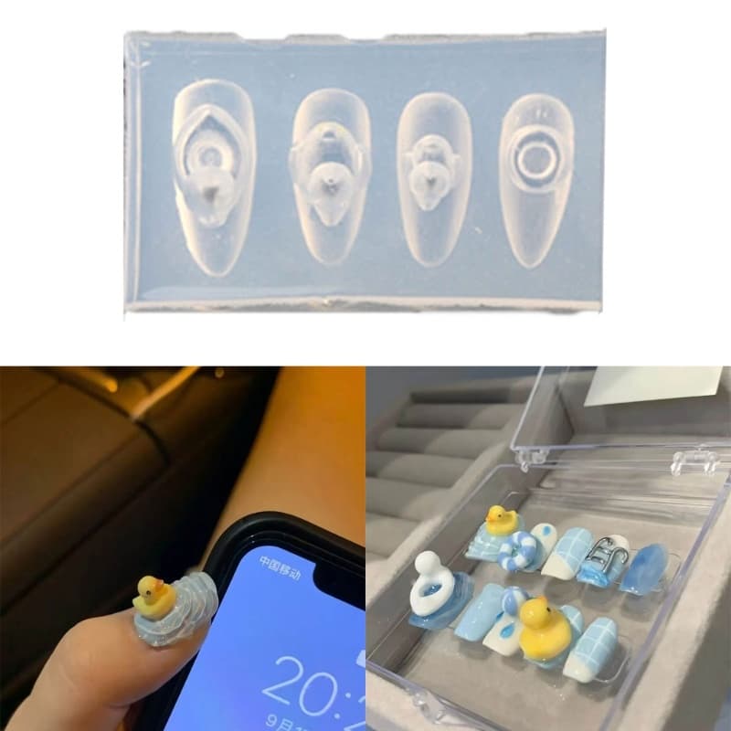 SUIT * Placa De Estampagem De Unhas De Silicone DIY Multi Formas Moldes De Escultura Selos