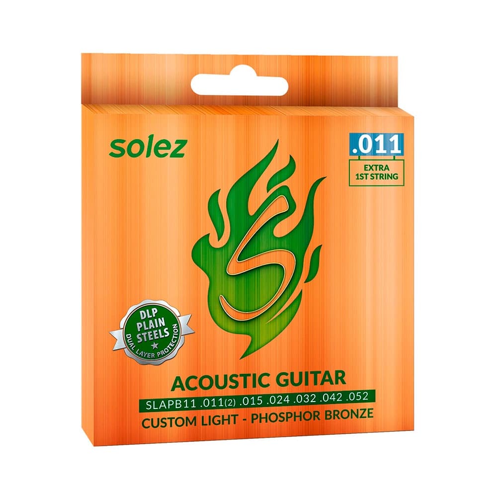 Encordoamento Solez P/ Violão Aço SLAPB11 0.11/0.52 - EC0347