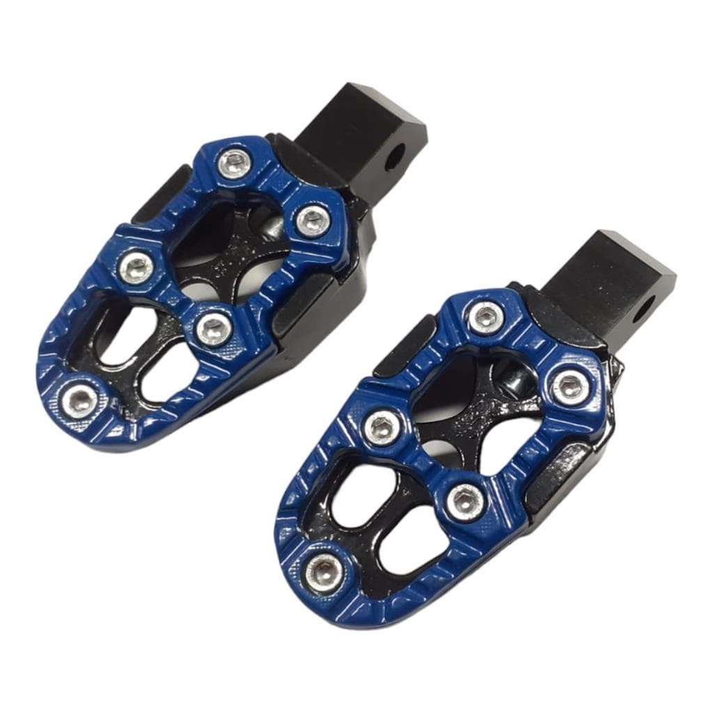 PEDALEIRA MOTO ESPORTIVA TITAN 125 150 160 BIZ 100 110 125 POP 100 110 AZUL PAR