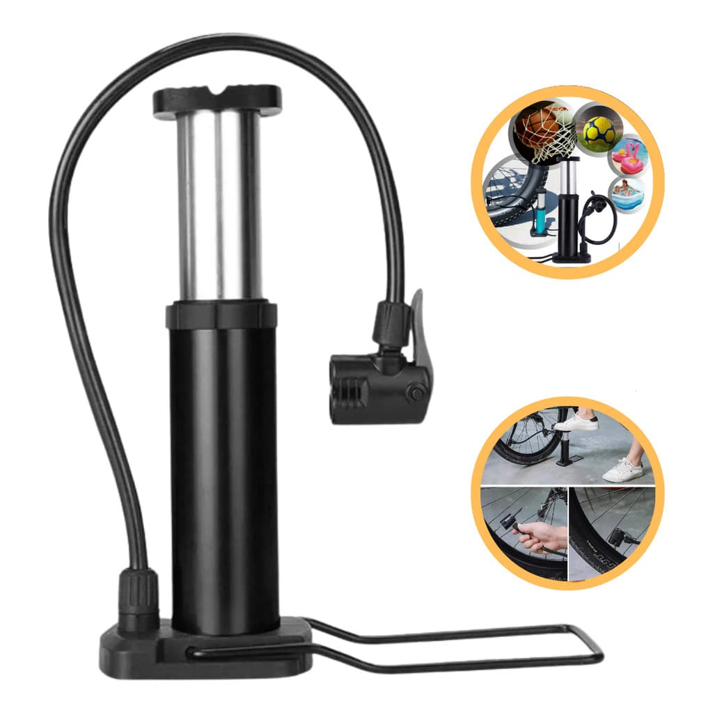 Bomba de Ar Inflador Manual De Alta Pressão Para Encher Pneus  Bicicleta Moto Bola  Colchão BOM8804