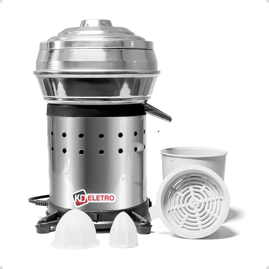 Espremedor Extrator de Sucos Laranja Limão Inox Industrial Profissional Bivolt  Bar Restaurante