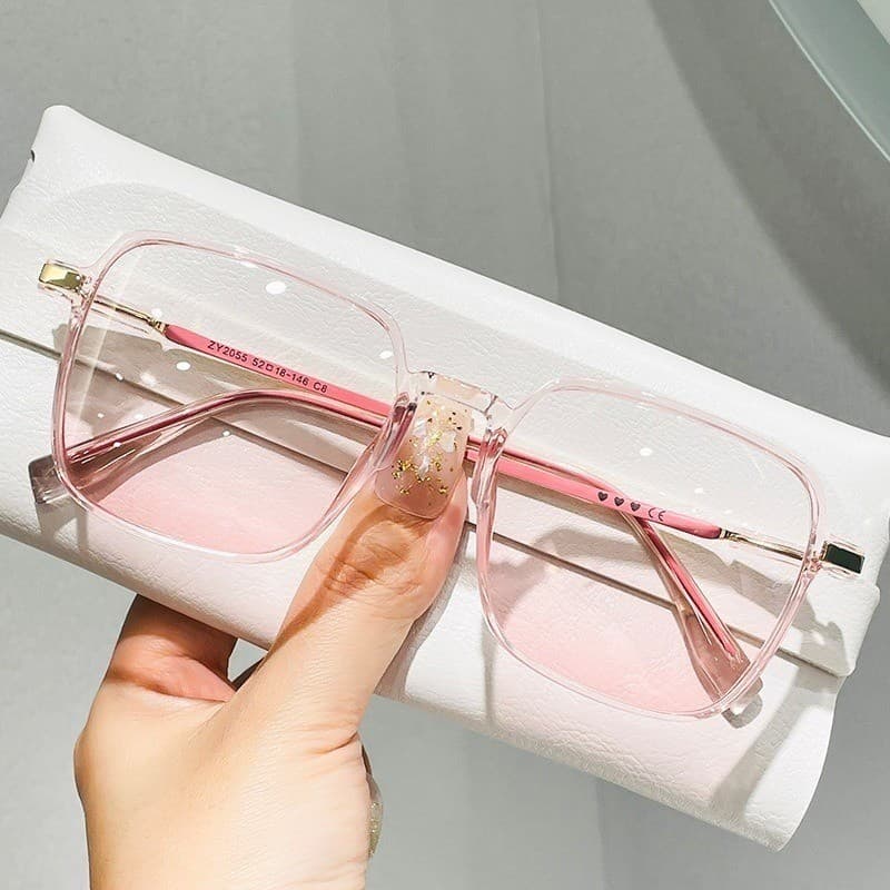 Óculos de Sol Rosa para Maquiagem Fashion Femininos - Lentes Degradê UV400, Óculos para Blush, Óculos de Sol Feminino