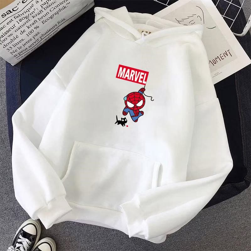 Moletom Flanelado Com Capuz Marvel Spider Man Unissex