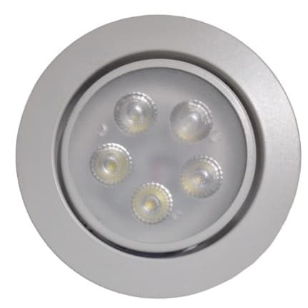 Kit 10 lâmpadas Spot LED 5W embutir redonda bco frio Bivolt