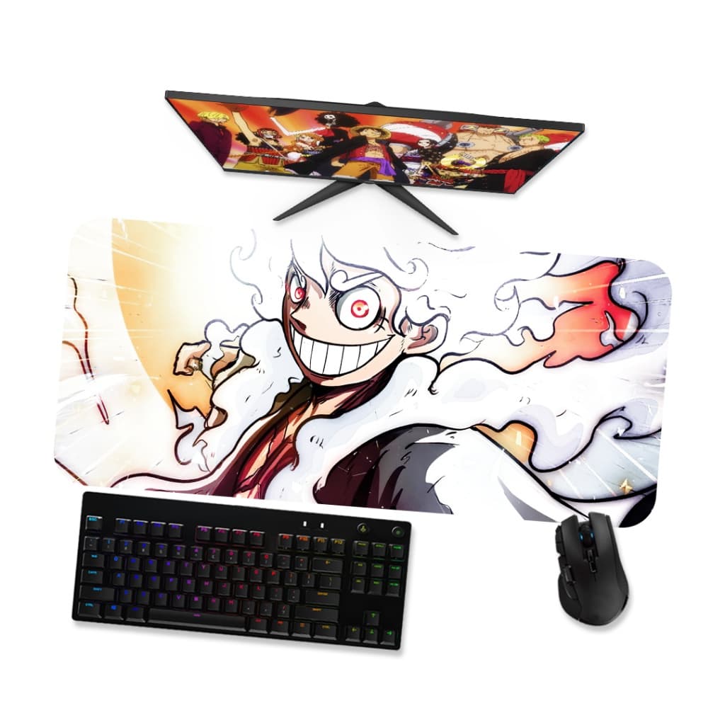 Mouse Pad Gamer Grande ONEPIECE  LUFFY GEAR 5 Op1 90x40 80x40 60x40 70x30 45x40