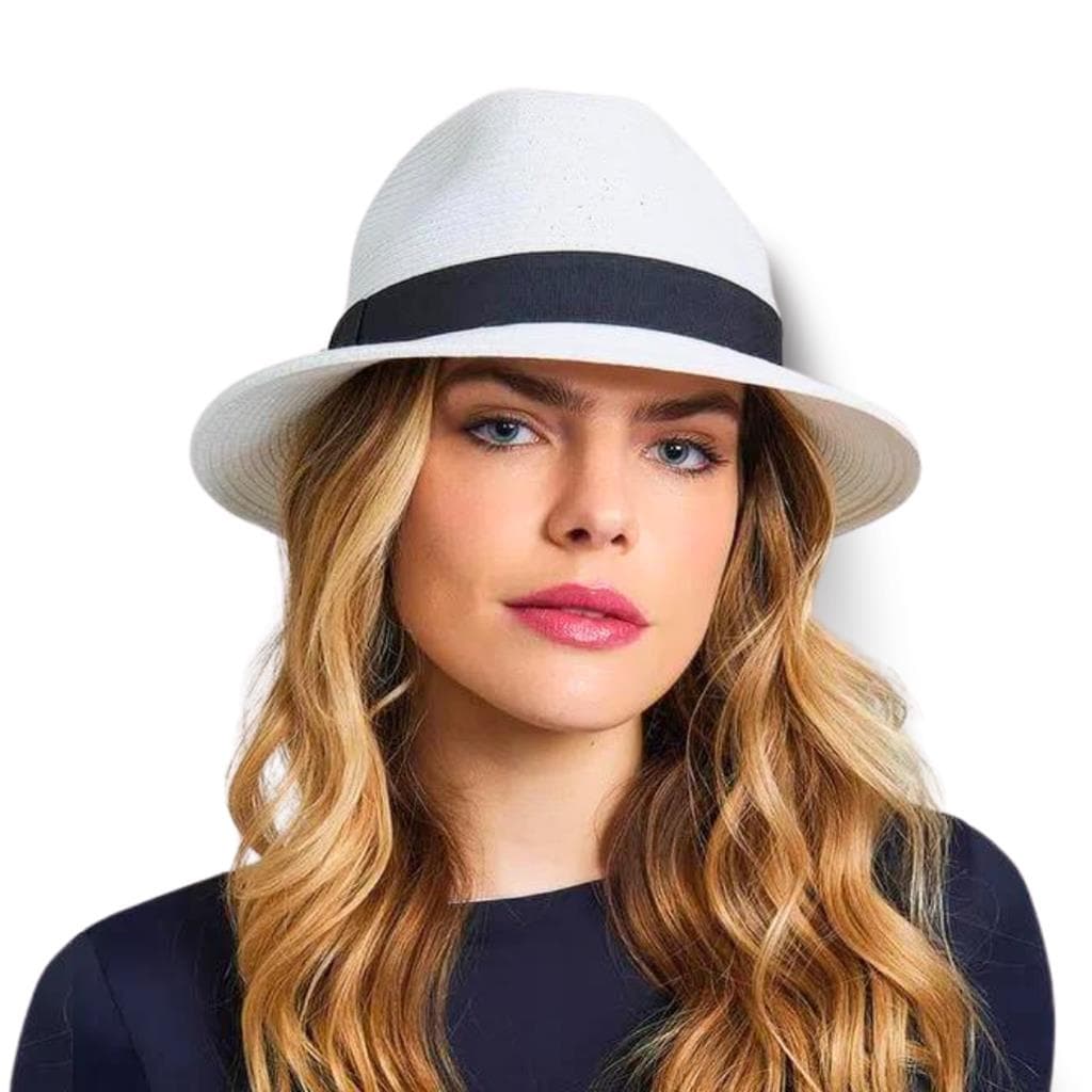 Chapeu De Palha Uv Com Protecao Solar Shanghai Aba 6cm Tipo Panama