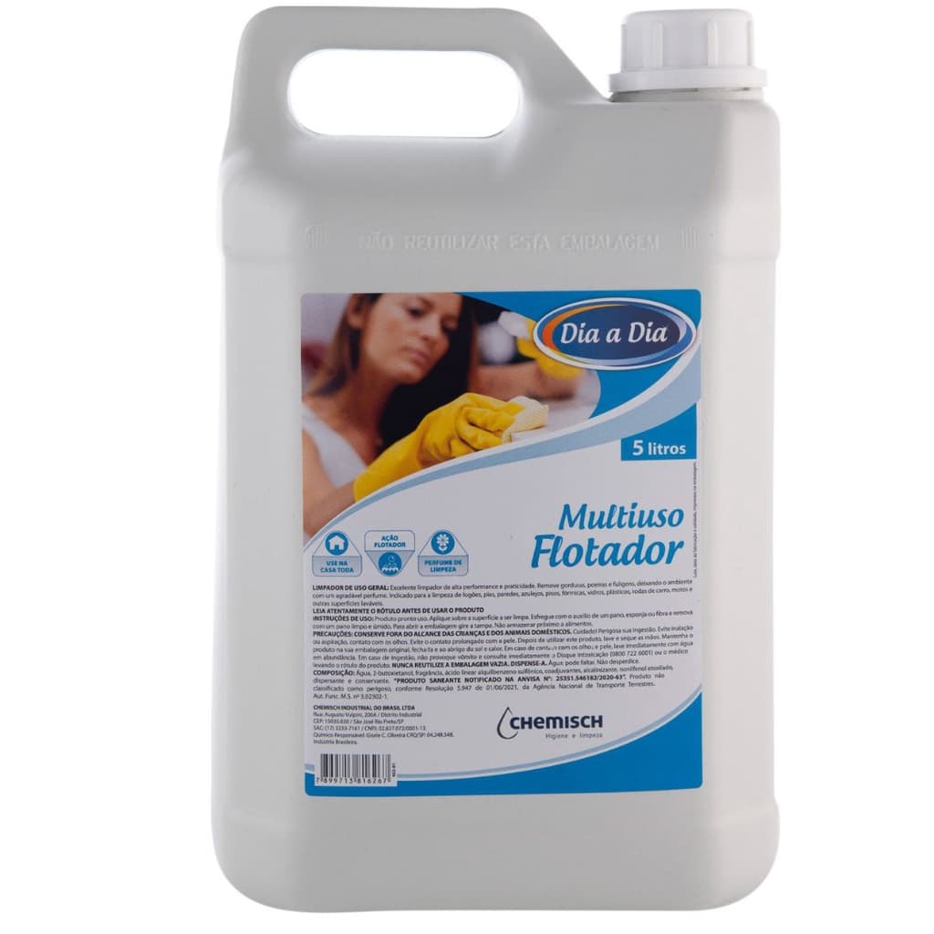 Limpador Multiuso Flotador 5L Limpa e Desencarde Superfícies Tecidos em Geral