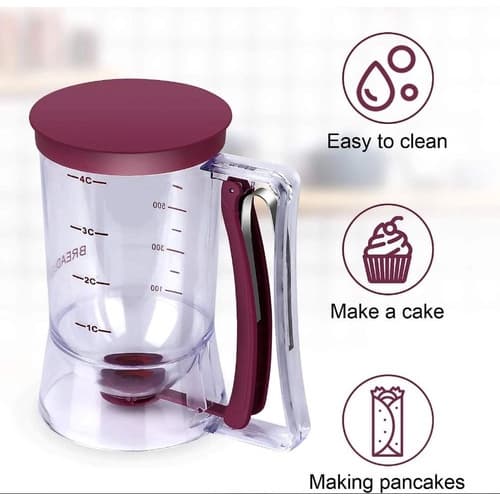 Funil Dispenser Massas Dosador Cupcake Panqueca Waffle 900ml