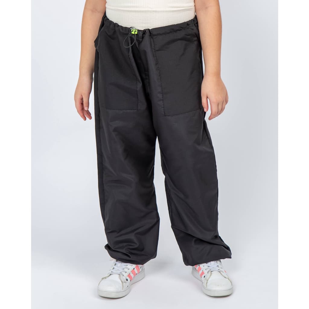 Calça Juvenil Infantil Unissex Wide Leg Jogger Menina Menino