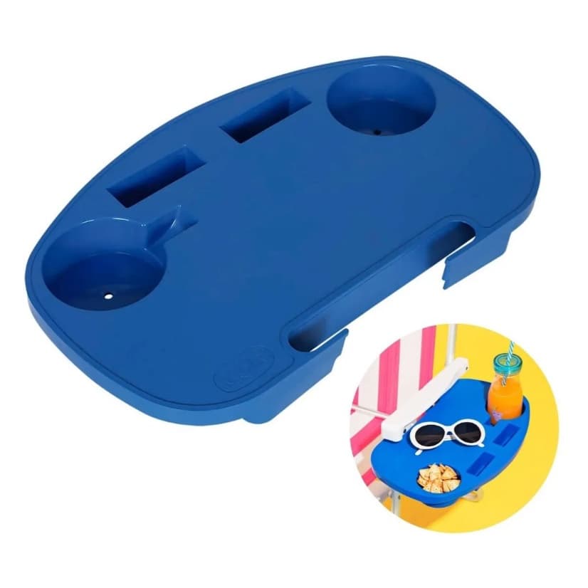 Mesa Portátil Para Cadeiras De Praia Porta Copos Suporte Mor