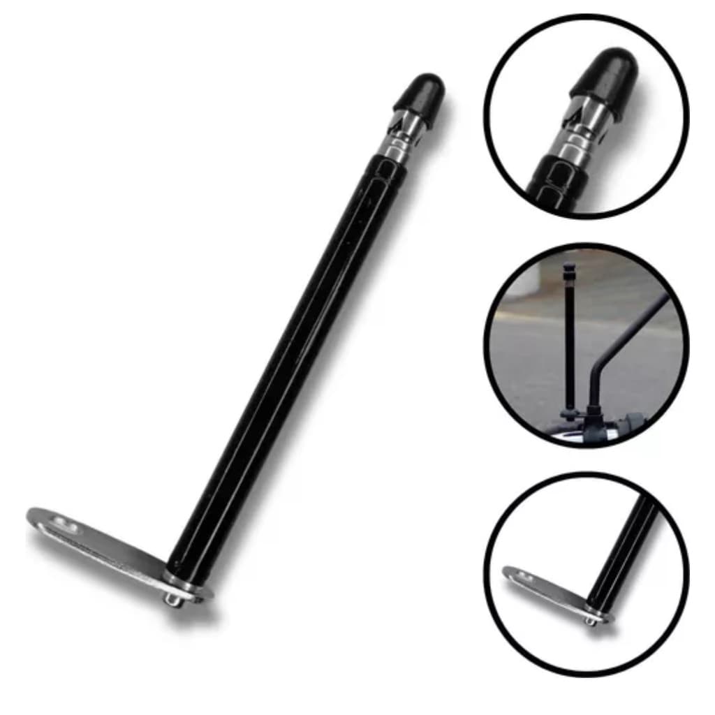 Antena Corta Pipa Moto 7 Estágio Retrovisor Aço Inox