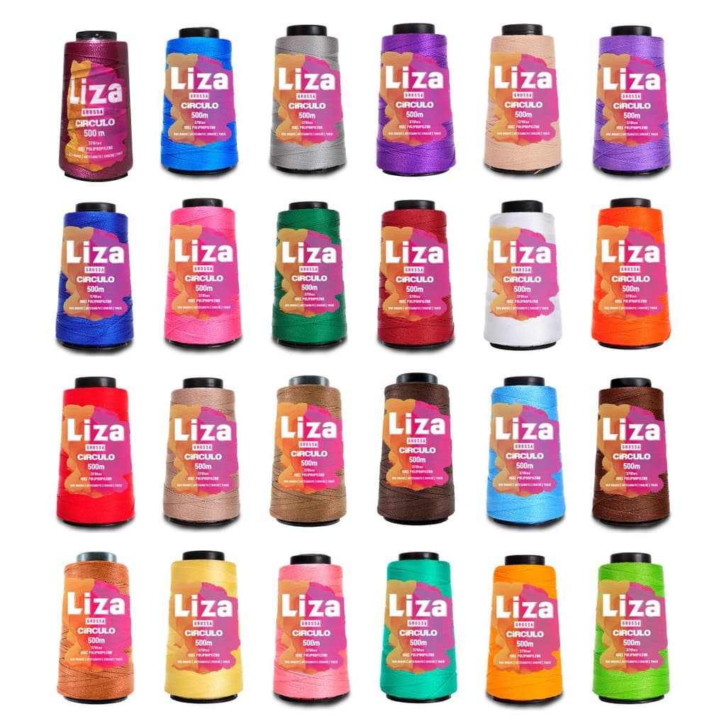 Linha De Seda Polipropileno Liza Grossa 500m Círculo Crochê Tricô Moda