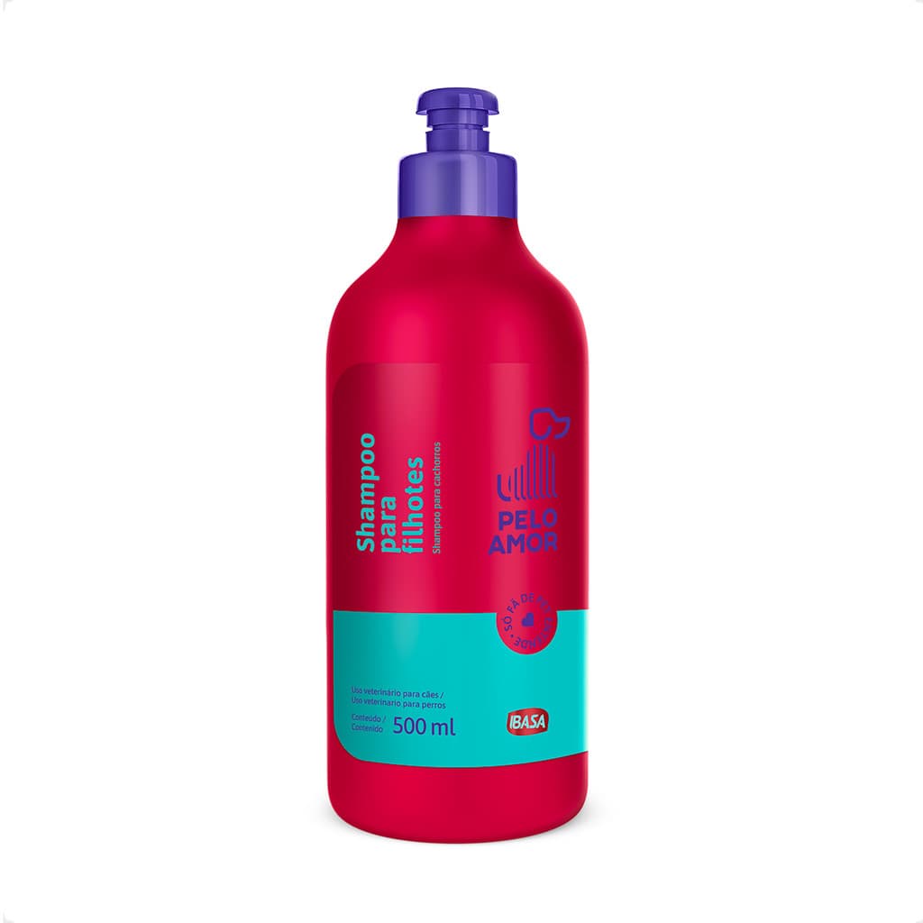 Shampoo para Filhotes Pelo Amor Ibasa - 500ml